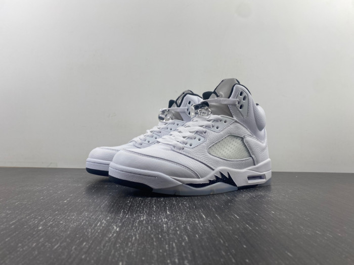 Air Jordan 5 Retro White Black - DD0587-110
