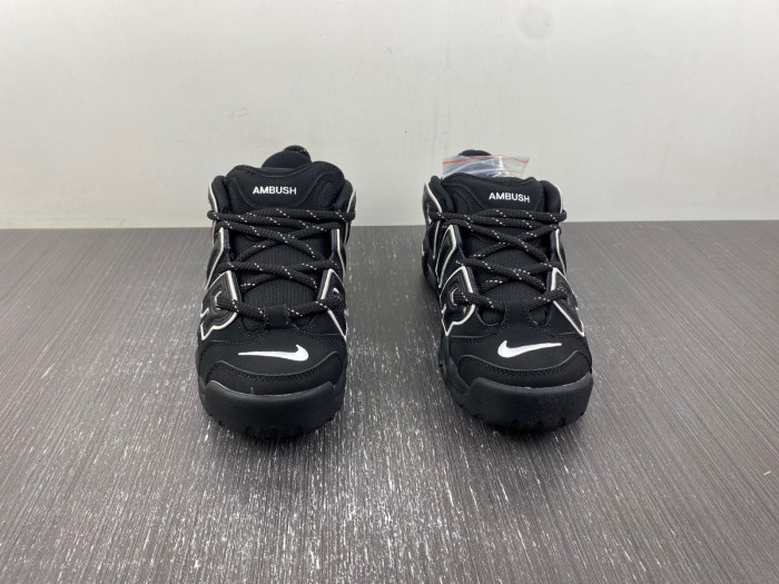 AMBUSH x Nike Air More Uptempo Low Black White FB1299-001
