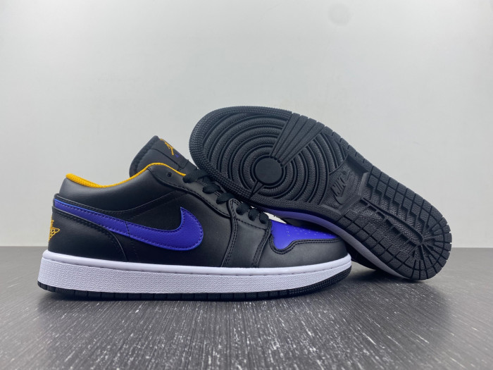 Air Jordan 1 Low "Black/Dark Concord" 553558-075