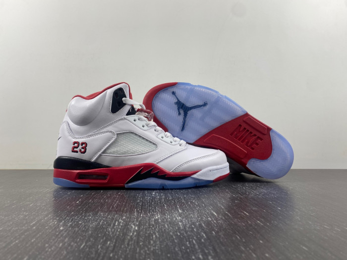 Air Jordan 5 Retro Fire Red Black Tongue 136027 120