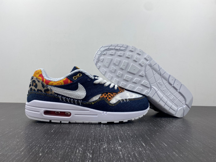 Nike Air Max 1 Premium Denim Leopard Men''s - FJ4452-432