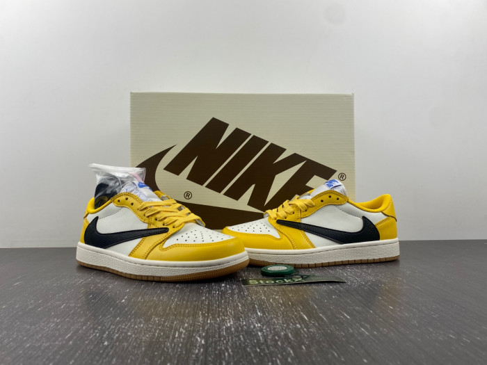 Travis Scott Air Jordan 1 Low OG Canary DZ4137-700
