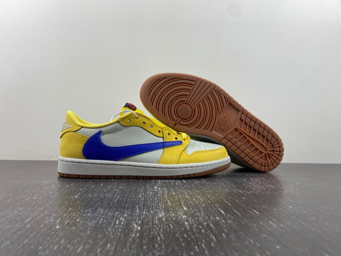 Travis Scott Air Jordan 1 Low OG Canary DZ4137 700