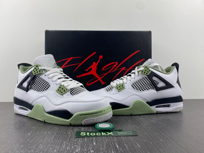Air Jordan 4 WMNS Oil Green AQ9129-103