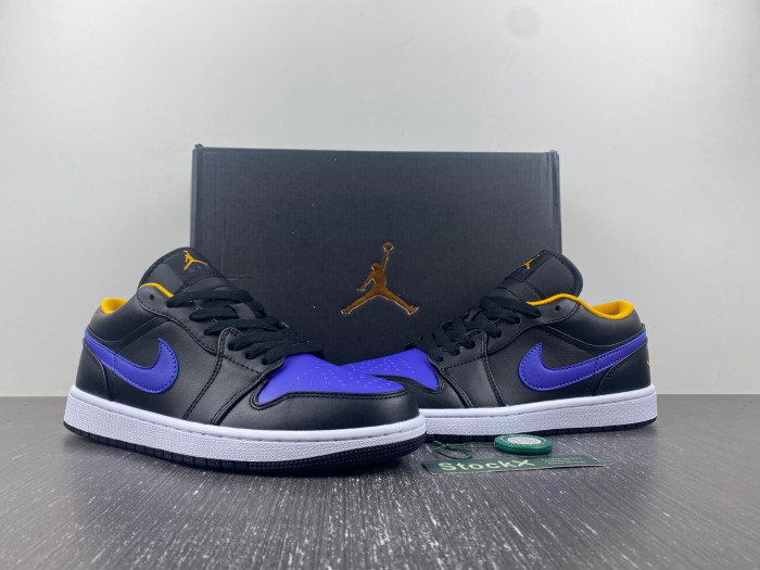 Air Jordan 1 Low "Black/Dark Concord" 553558-075