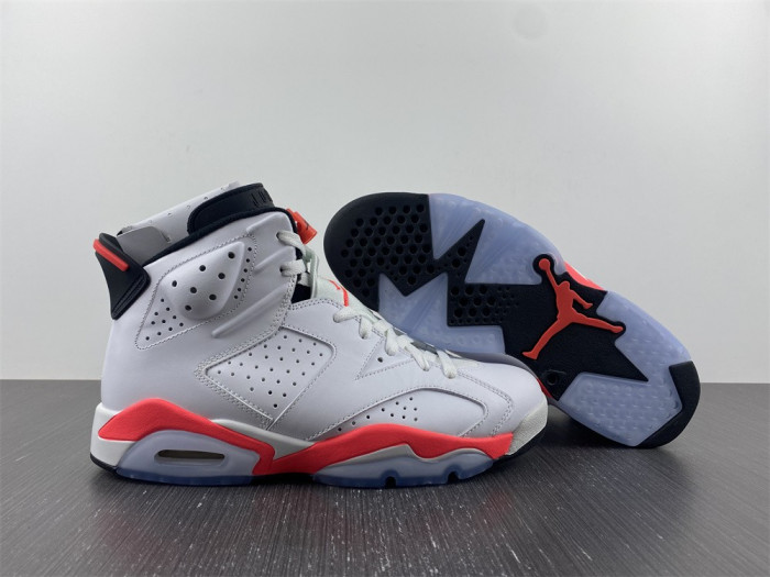 Nike Air Jordan 6 Retro White/Infrared 384664 123
