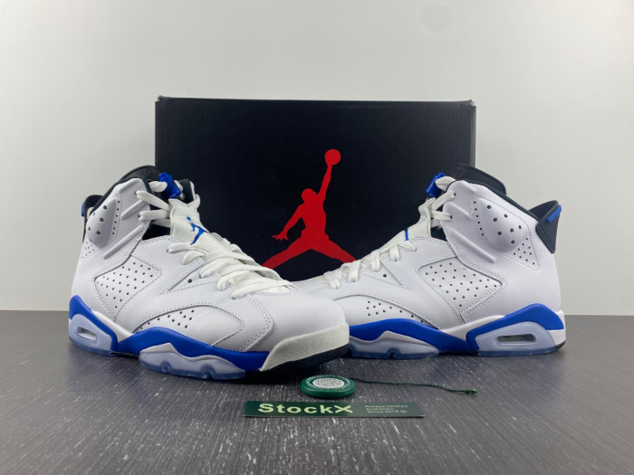 Jordan 6 Retro Sport Blue - 384664-107