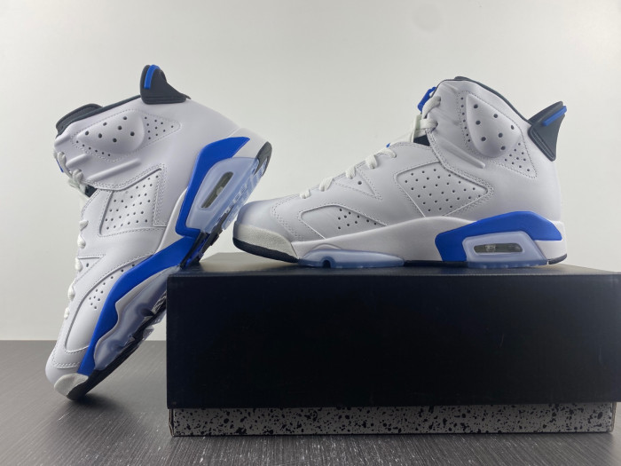 Jordan 6 Retro Sport Blue - 384664-107