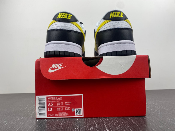 Nike Dunk Low Black Yellow FQ2431-001