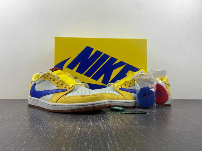 Travis Scott Air Jordan 1 Low OG Canary DZ4137 700
