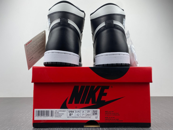 Air Jordan 1 Retro High 85 Black White BQ4422-001