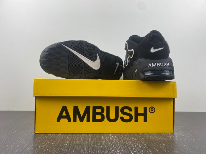 AMBUSH x Nike Air More Uptempo Low Black White FB1299-001