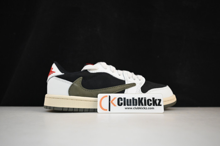 KIDS Travis Scott x Air Jordan 1 Low OG ''Olive'' (PS) - DZ5909-106