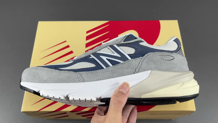 New Balance 990V6 Gray Navy FuelCell M990TC6