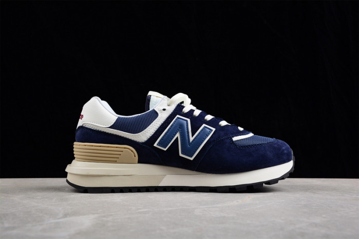 New Balance 574 Navy White Beige - U574LGBB