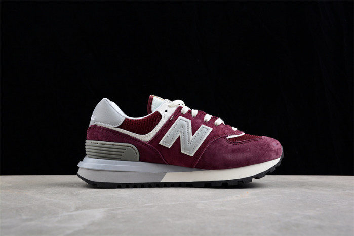 New Balance 574 Burgundy Silver - U574LGAA