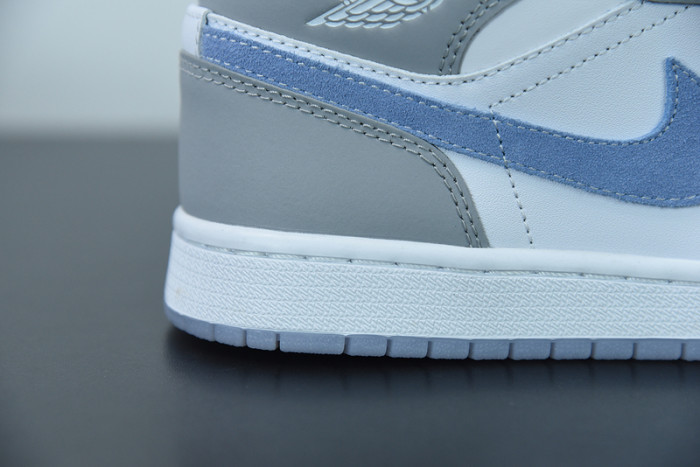 Air Jordan 1 Mid Wolf Grey Aluminum BQ6472-105