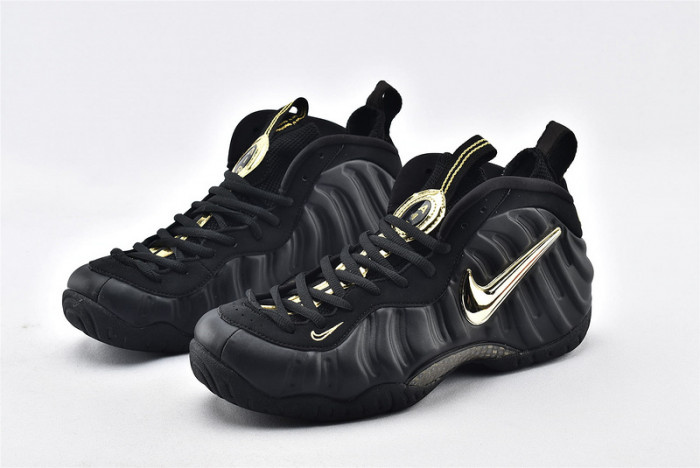 Nike Air Foamposite Pro Black Metallic Gold 624041-009