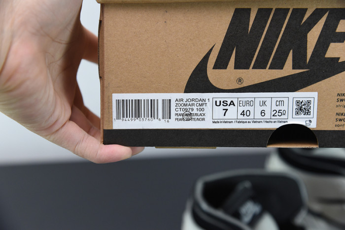 Air Jordan 1 High Zoom Air CMFT Summit White Black CT0979-100