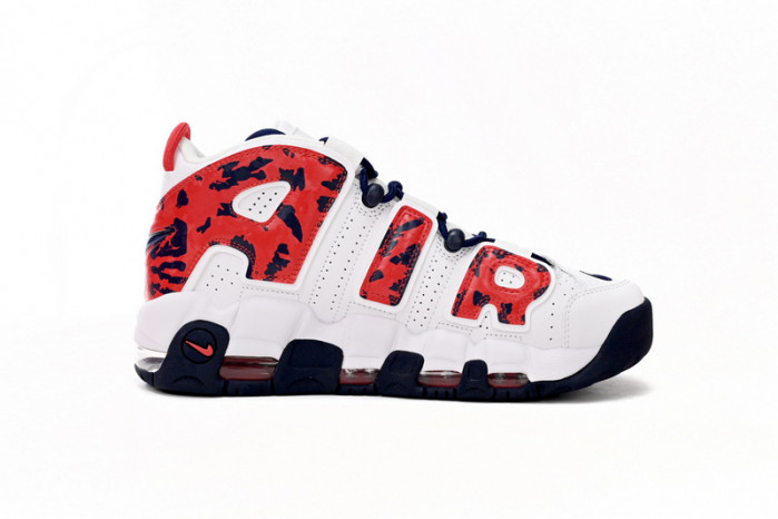 Nike Air More Uptempo ''Red Navy Camo'' CZ7877-100