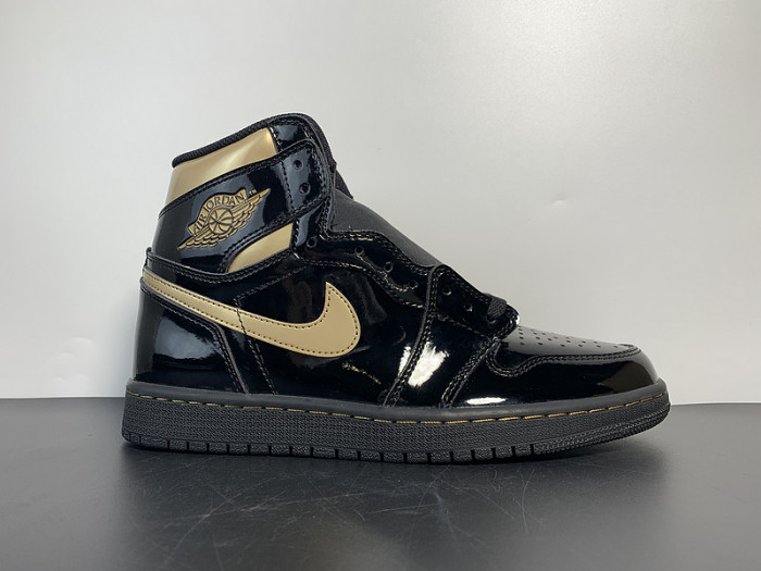 Air Jordan 1 Retro High OG ''Black Metallic Gold'' 555088-032