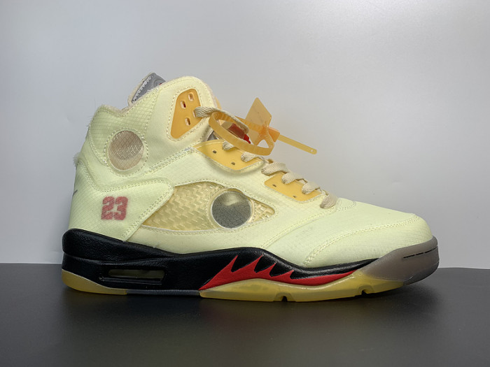 Off-White x Air Jordan 5 SP ''Sail'' - DH8565 100