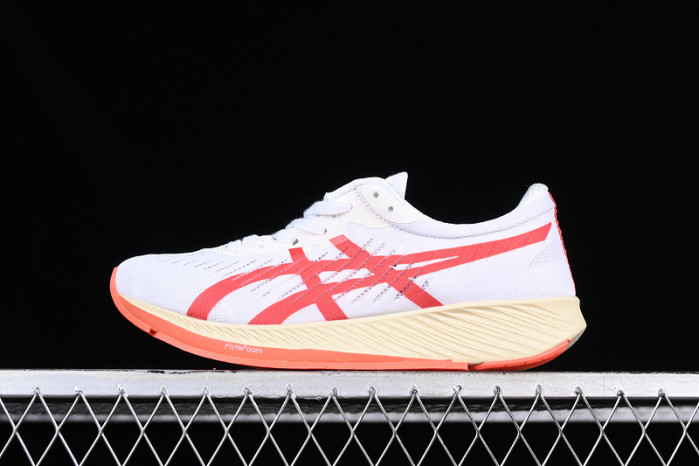 As*ic*s metaracer white sunrise red men