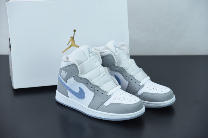 Air Jordan 1 Mid Wolf Grey Aluminum BQ6472-105