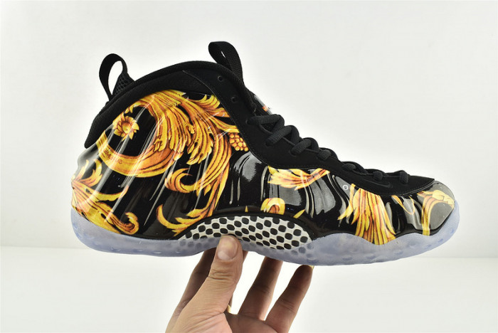 nike air foamposite 1 one S*p*e sp black metallic gold 652792-001