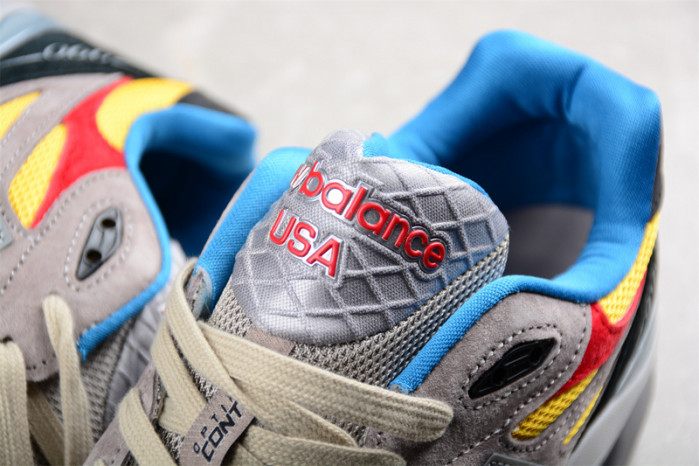New Balance 990v3 Grey Blue Red Yellow M990ST3
