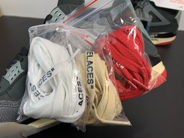 OFF-WHITE x Air Jordan 4 “Bred” CV9388-001