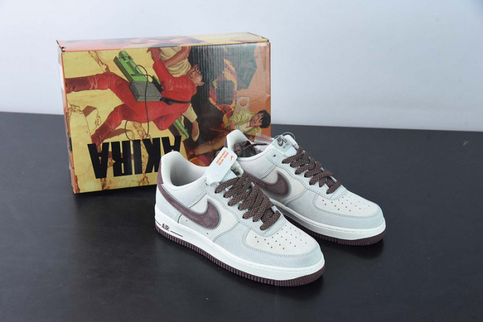 Akira x Nike Air Force 1 07 Low Morandi Red Grey DO3966-163