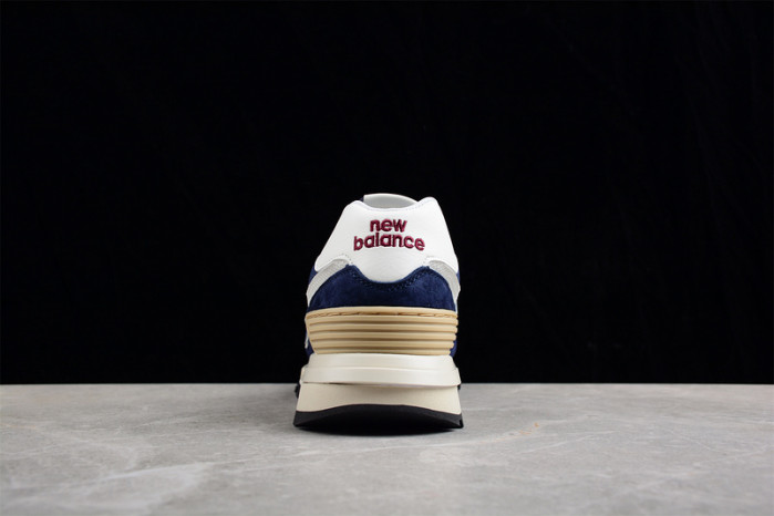 New Balance 574 Navy White Beige - U574LGBB